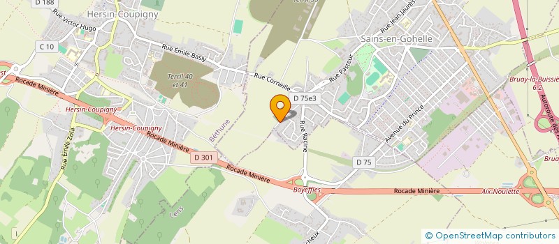 localisation de l'entreprise LES PISTONS SAINSOIS  SAINS-EN-GOHELLE