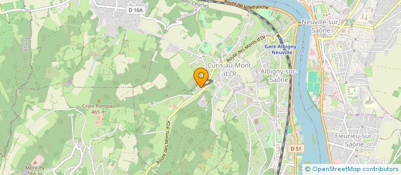 localisation de l'entreprise LES PITAYOS  ALBIGNY-SUR-SAONE