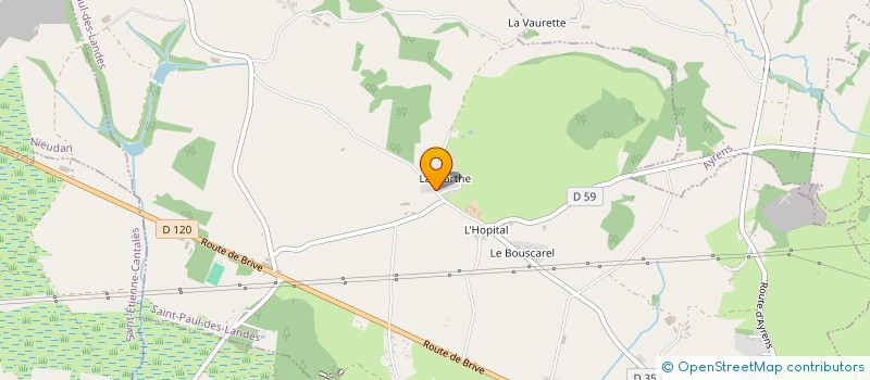 localisation de l'entreprise LES PITCHOU'VERTS à SAINT-PAUL-DES-LANDES