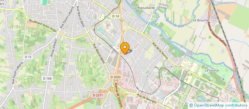 localisation de l'entreprise LES PITCHOUN'S à OLIVET