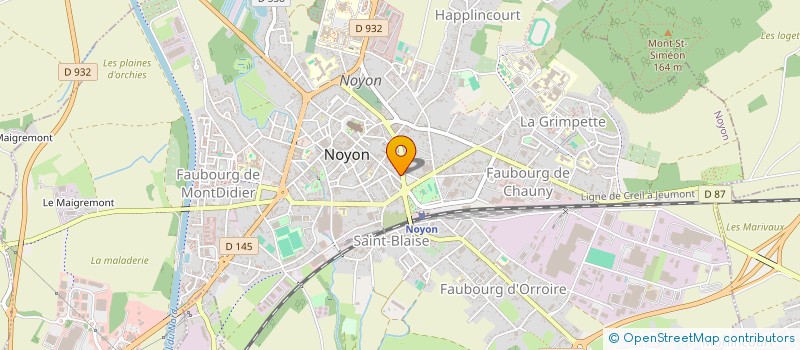 localisation de l'entreprise LES PITCHOUNES  NOYON
