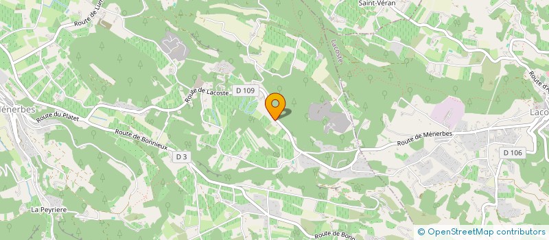 localisation de l'entreprise LES PITCHOUNES  MENERBES