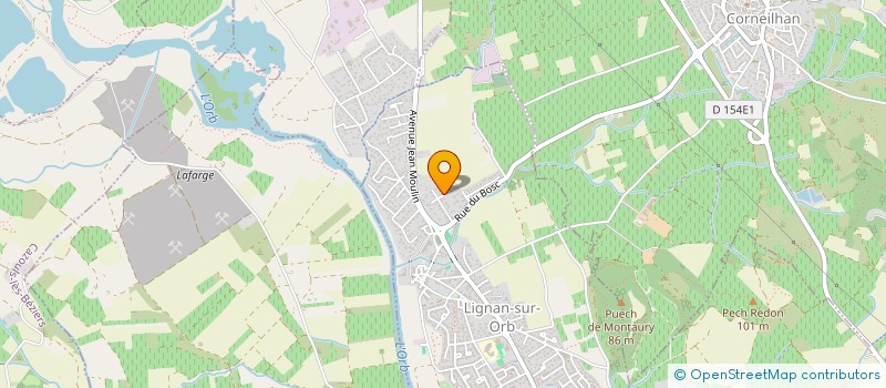 localisation de l'entreprise LES PITCHOUNES EN LIBERTE  LIGNAN-SUR-ORB