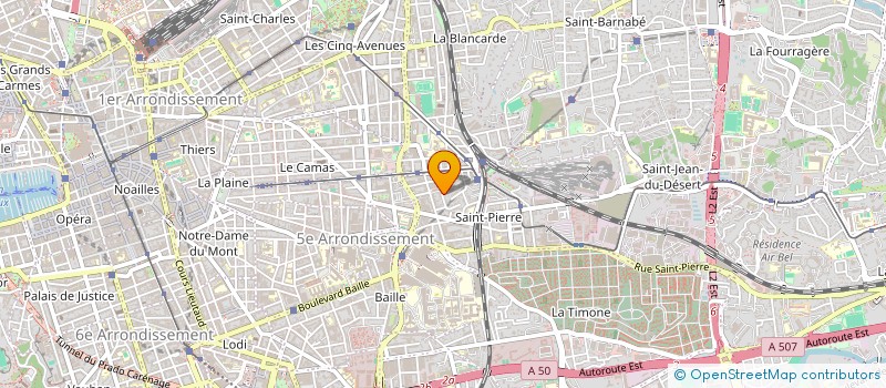 localisation de l'entreprise LES PITCHOUNETS à MARSEILLE
