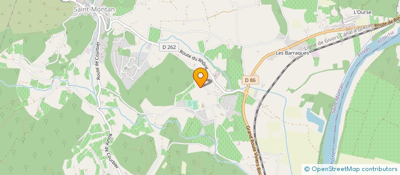 localisation de l'entreprise LES PITCHOUNETS MULTI ACCUEIL PARENTAL à SAINT-MONTAN