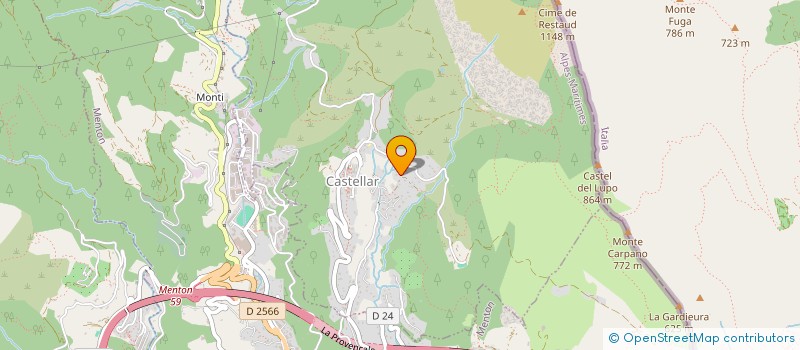 localisation de l'entreprise LES PITCHOUNETTES  CASTELLAR