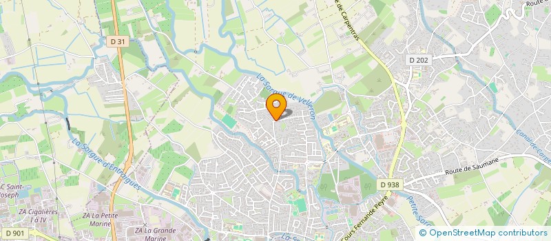 localisation de l'entreprise LES PITCHOUNS  L'ISLE-SUR-LA-SORGUE