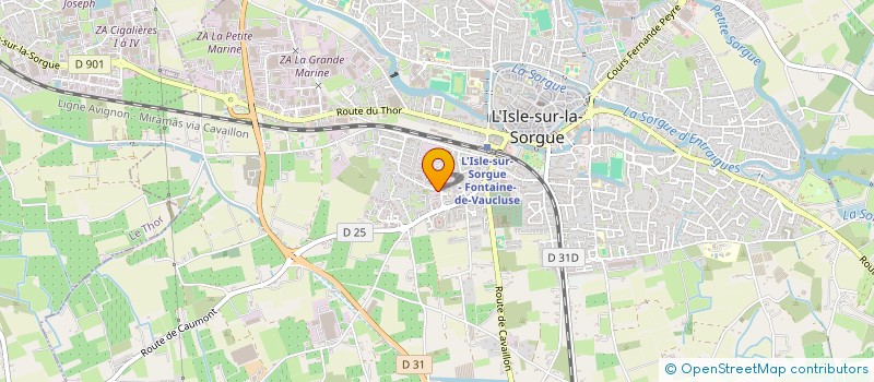 localisation de l'entreprise LES PITCHOUNS  L'ISLE-SUR-LA-SORGUE
