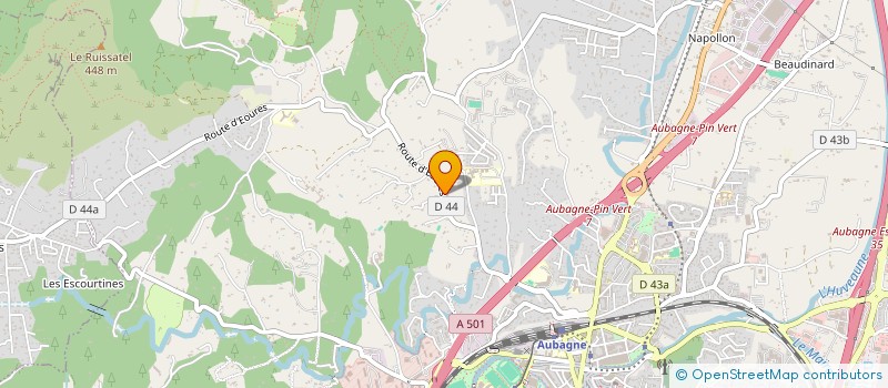 localisation de l'entreprise LES PITCHOUNS à AUBAGNE