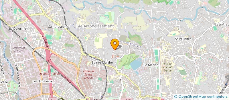 localisation de l'entreprise LES PITCHOUNS DE LA BATARELLE à MARSEILLE