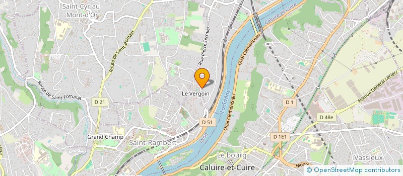 localisation de l'entreprise LES PIVERTS  COLLONGES-AU-MONT-D'OR