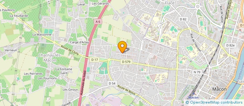 localisation de l'entreprise LES PIVOINE 18  CHARNAY-LES-MACON