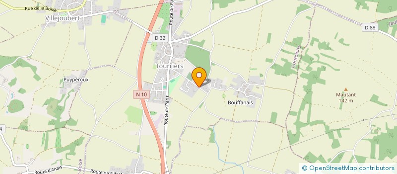 localisation de l'entreprise LES PIVOINES  TOURRIERS