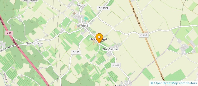 localisation de l'entreprise LES PIVOINES à BERNEUIL