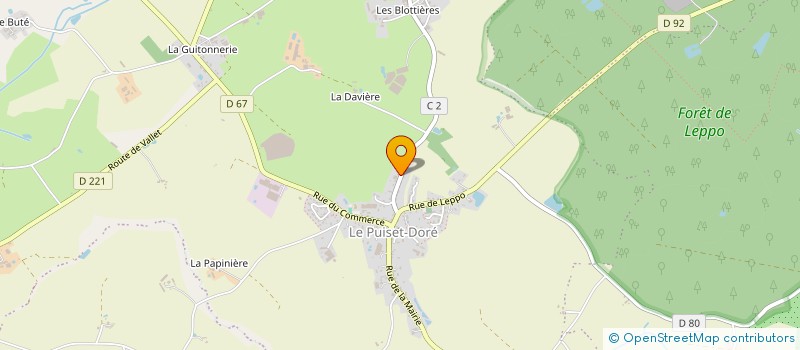 localisation de l'entreprise LES PIVOINES  MAUGES-SUR-LOIRE