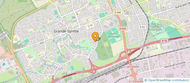 localisation de l'entreprise LES PIVOINES  GRANDE-SYNTHE