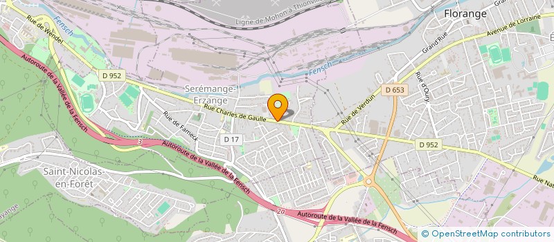 localisation de l'entreprise LES PIVOINES à SEREMANGE-ERZANGE