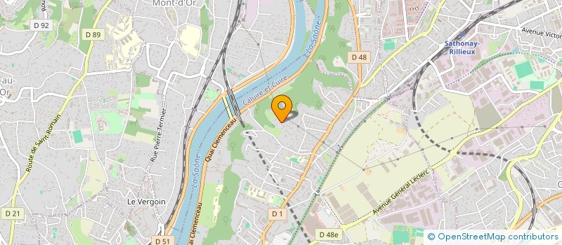 localisation de l'entreprise LES PIVOINES  CALUIRE-ET-CUIRE