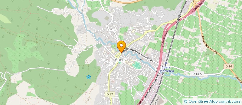 localisation de l'entreprise LES PIVOINES  CUERS
