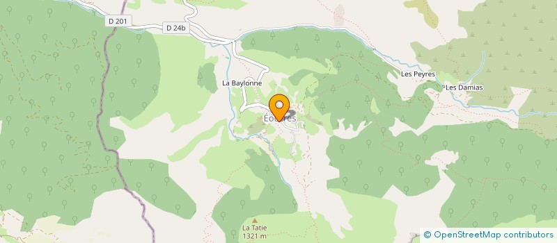 localisation de l'entreprise LES PIVOINES  EOURRES