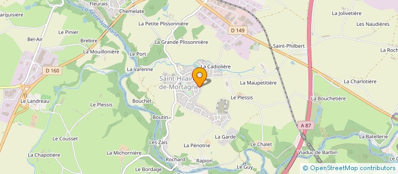 localisation de l'entreprise LES PIVOINES  MORTAGNE-SUR-SEVRE