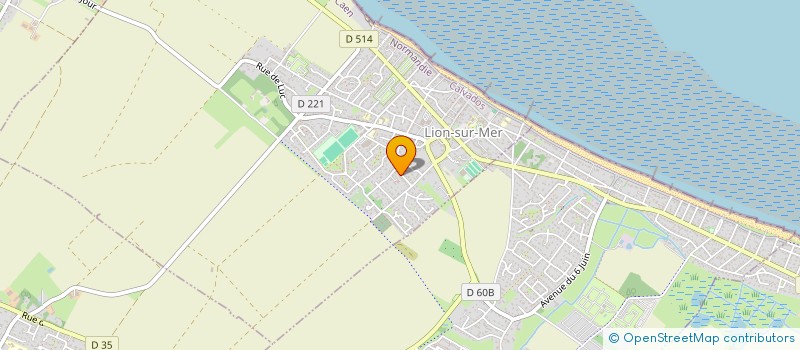 localisation de l'entreprise LES PIVOINES  LION-SUR-MER