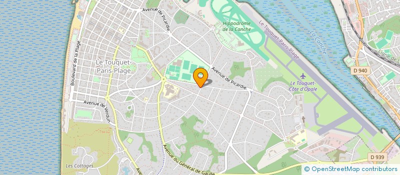 localisation de l'entreprise LES PIVOINES D'OPALE à LE TOUQUET-PARIS-PLAGE
