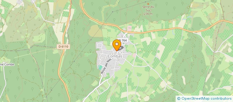 localisation de l'entreprise LES PIVOINES DU GARD  COMBAS