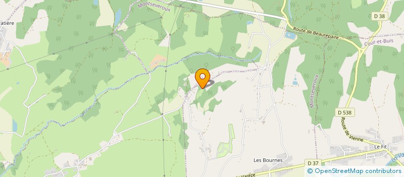 localisation de l'entreprise LES PIVOLLES  MONTSEVEROUX