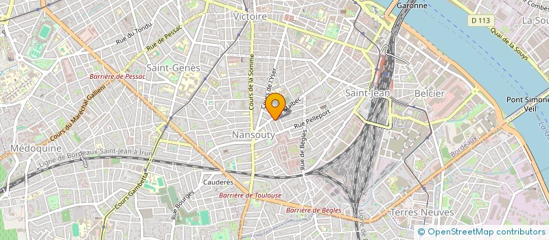 localisation de l'entreprise LES PIXELOGRAPHES à BORDEAUX