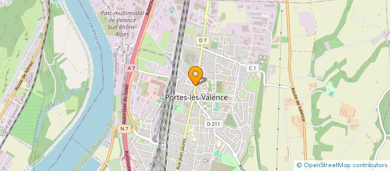 localisation de l'entreprise LES PIZZ' A MICH  PORTES-LES-VALENCE