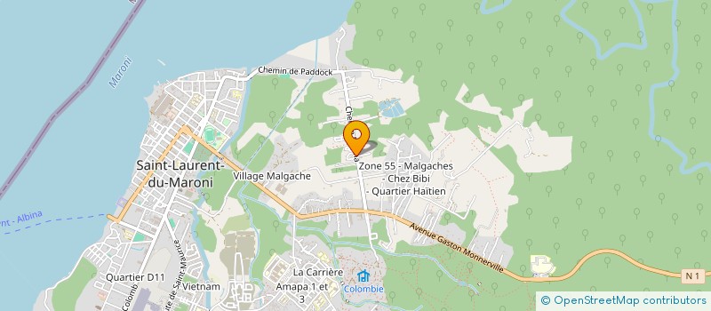 localisation de l'entreprise LES PIZZAIOLOS à SAINT-LAURENT-DU-MARONI