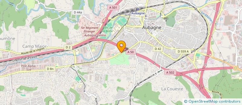 localisation de l'entreprise LES PIZZAS à AUBAGNE
