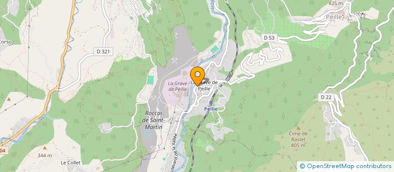 localisation de l'entreprise LES PIZZAS D'ALEXIA  PEILLE