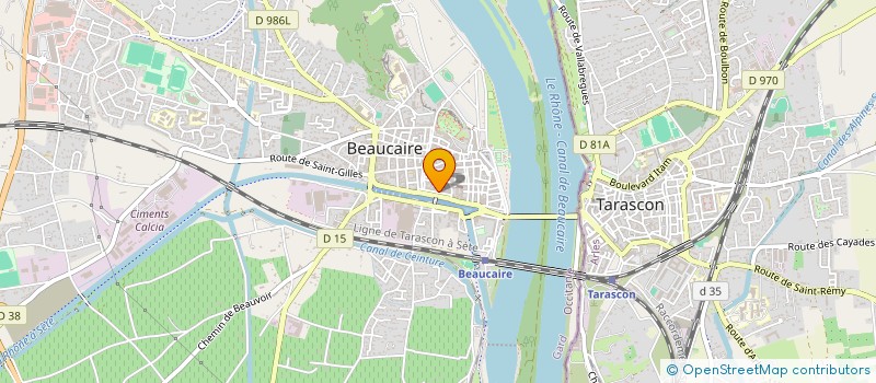 localisation de l'entreprise LES PIZZAS DE JULIA à BEAUCAIRE