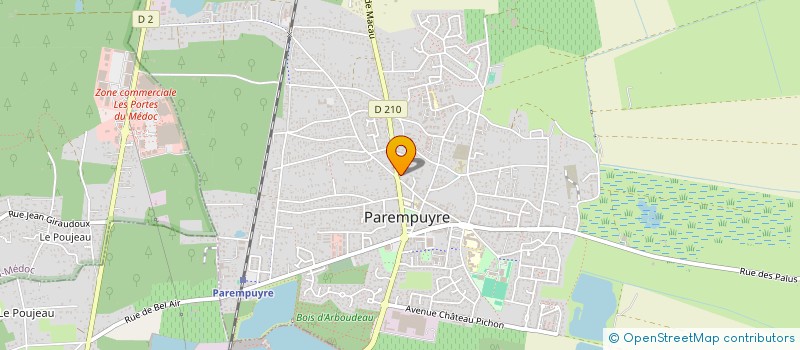 localisation de l'entreprise LES PIZZAS DE LAURENT  PAREMPUYRE