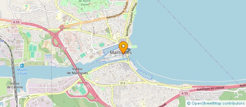 localisation de l'entreprise LES PIZZAS DES COCOTIERS à MARTIGUES
