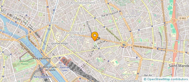 localisation de l'entreprise LES PLACAGES DU CENTRE BOIS  PARIS