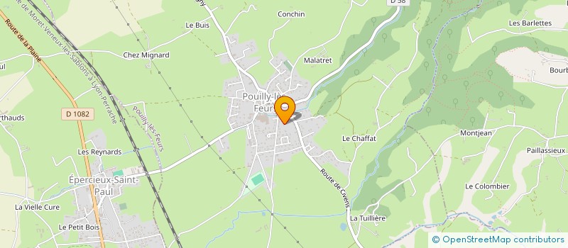 localisation de l'entreprise LES PLACES  POUILLY-LES-FEURS