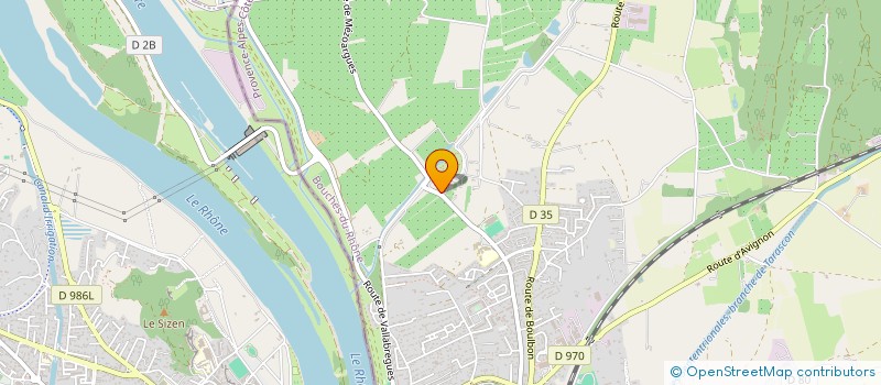 localisation de l'entreprise LES PLAGES  TARASCON