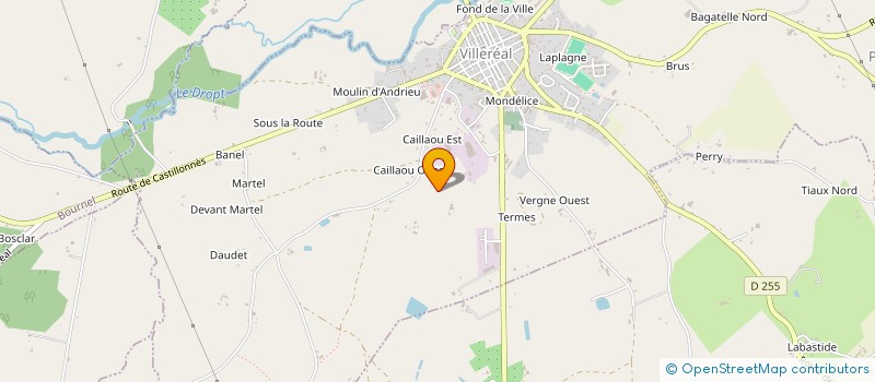 localisation de l'entreprise LES PLAGES DE BISCA  VILLEREAL