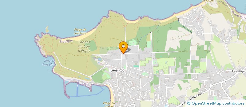 localisation de l'entreprise LES PLAGES SAUVAGES  ERQUY