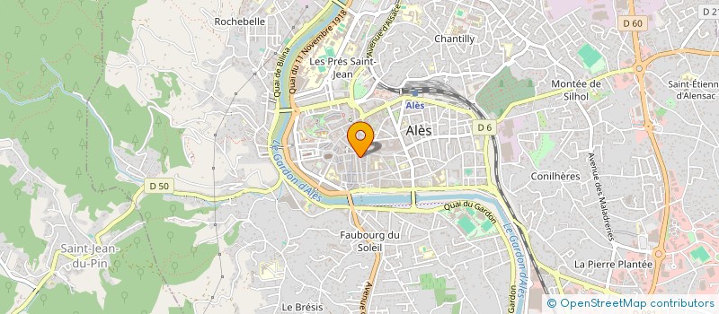 localisation de l'entreprise LES PLAGNETTES  ALES