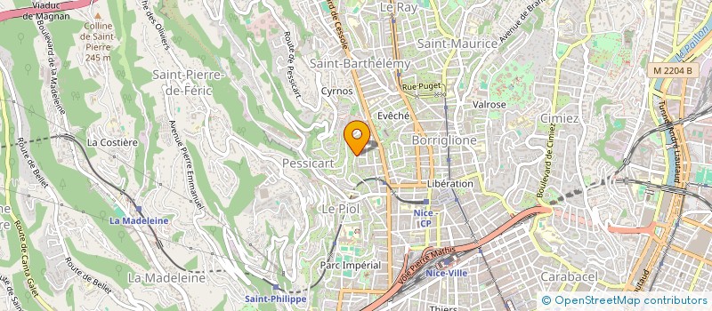 localisation de l'entreprise LES PLAINES  NICE