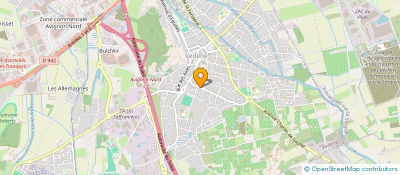 localisation de l'entreprise LES PLAINES  VEDENE