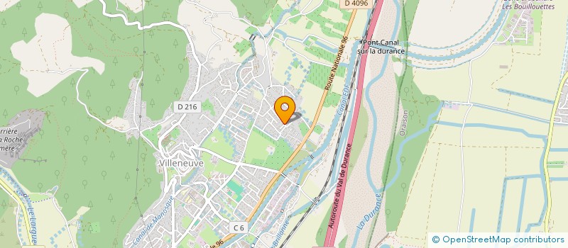 localisation de l'entreprise LES PLAINES DU PIGEONNIER  VILLENEUVE