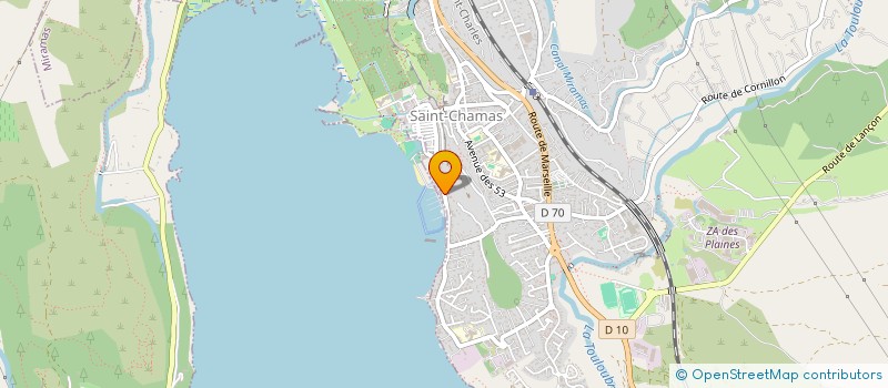localisation de l'entreprise LES PLAISANCIERS DE ST CHAMAS  SAINT-CHAMAS