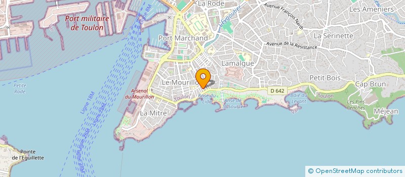 localisation de l'entreprise LES PLAISANCIERS TOULONNAIS à TOULON