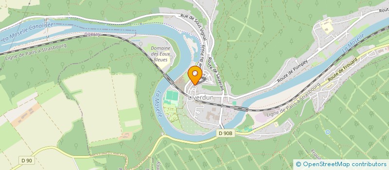 localisation de l'entreprise LES PLAISIRS D'AMELIE  LIVERDUN