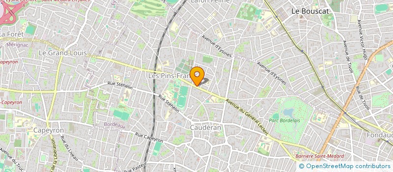 localisation de l'entreprise LES PLAISIRS DE L EAU à BORDEAUX